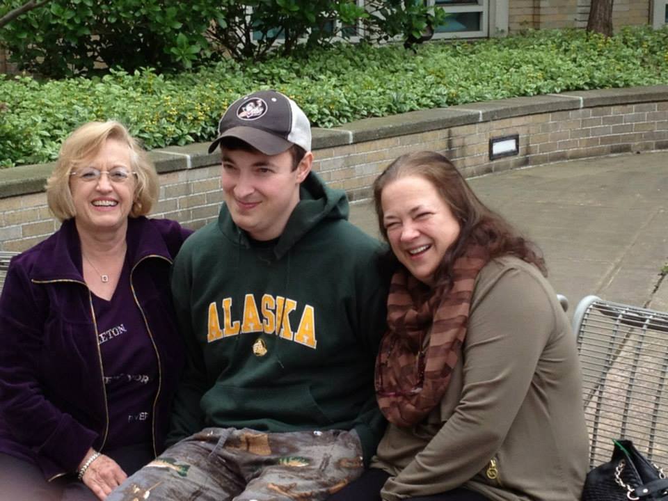 Bret Bohn with his mom in Seattle