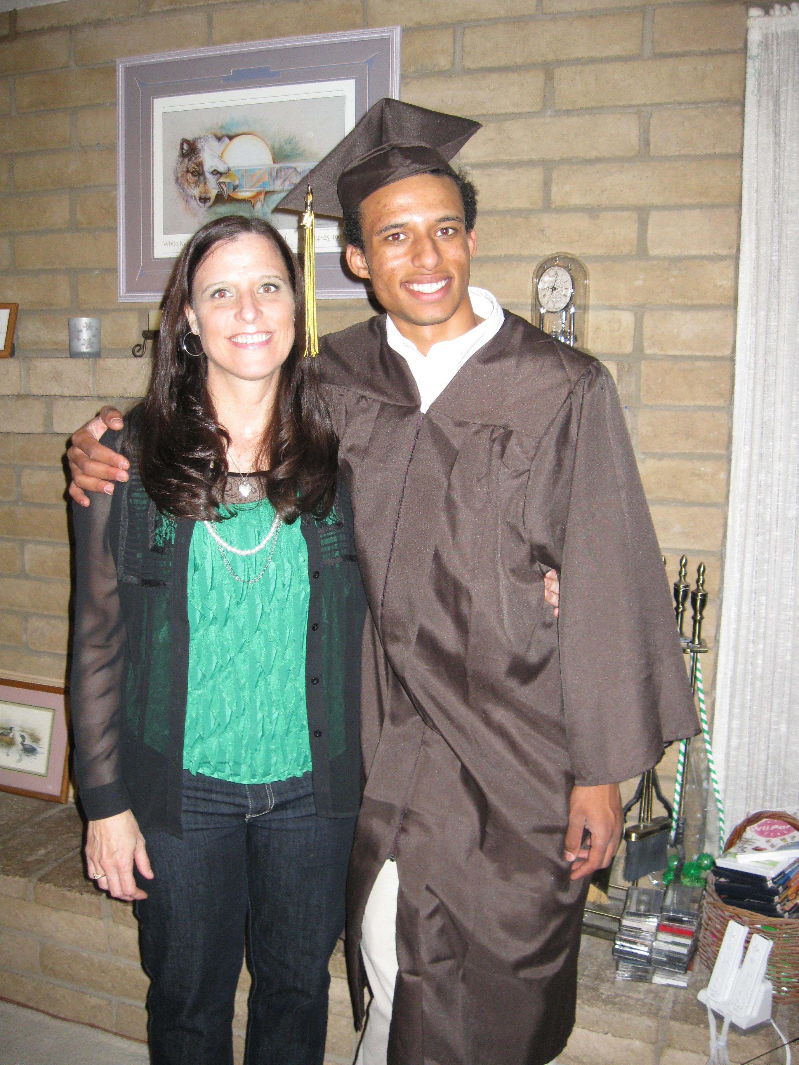 Cordell graduation with Leanna