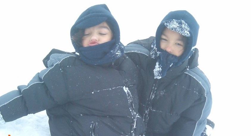 Herrmann twins in snow
