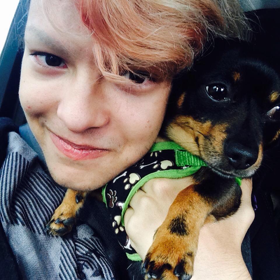 Marcky and his dog