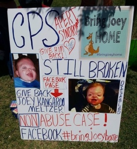 Umbrella rally Joey Kangaroo poster