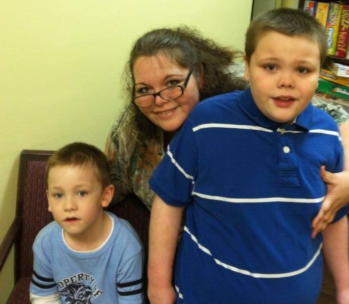 Dawn Cullins with boys
