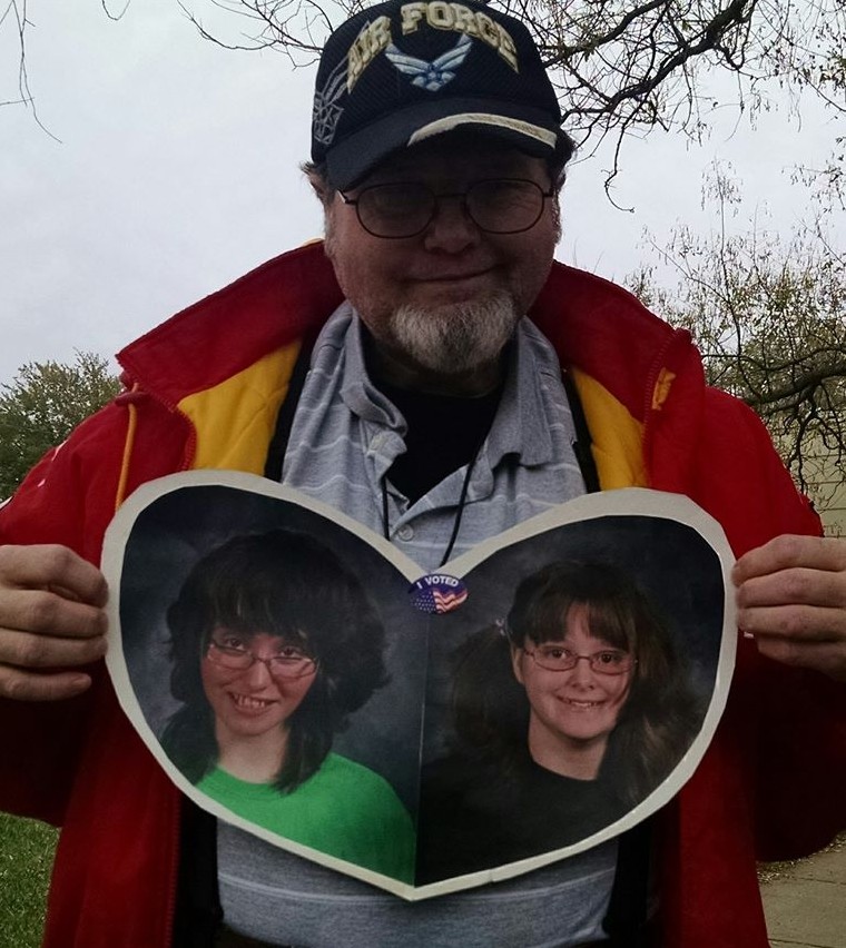 Teresa Owens girls pix with dad