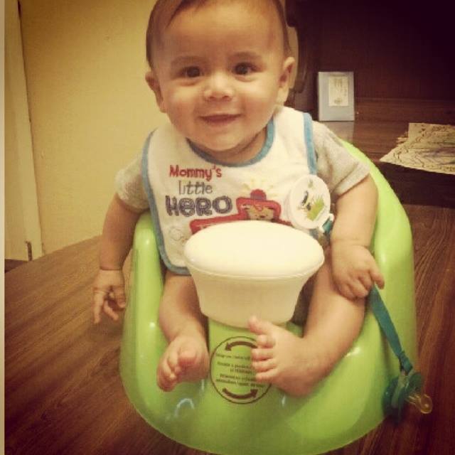 Cesar in Bumbo seat