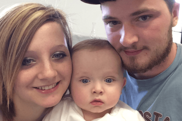 Keshia family photo with baby