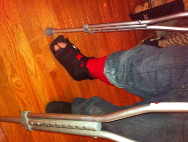 Justis Broken Ankle October 1 2012