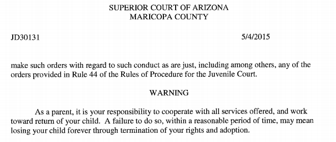 Services Blackmail screenshot Maricopa county AZ