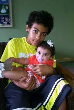 Aaron and Tanaieah. Photo supplied by family.