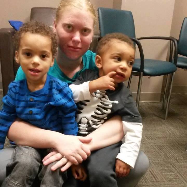 Malakai with mother and brother Aug 2015 visit