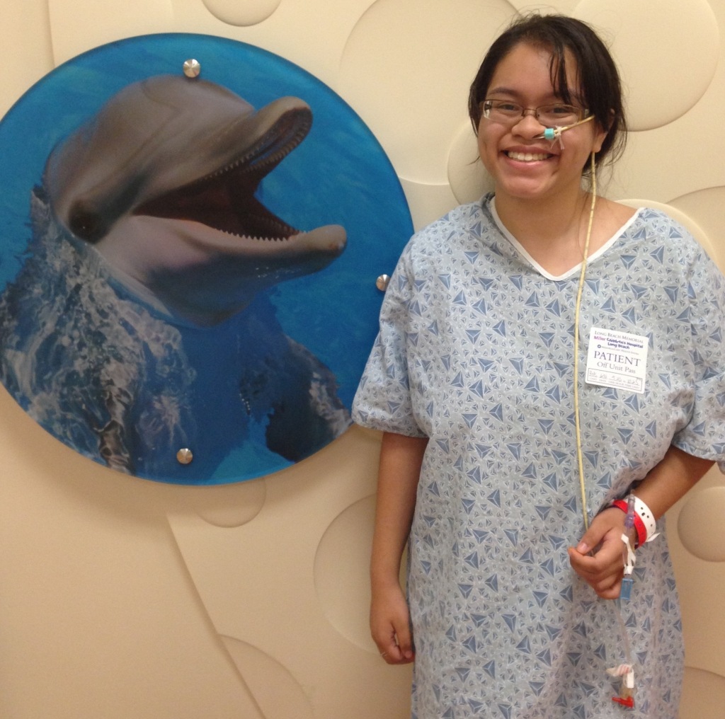 Leiani at Millers w dolphin pix June 2015