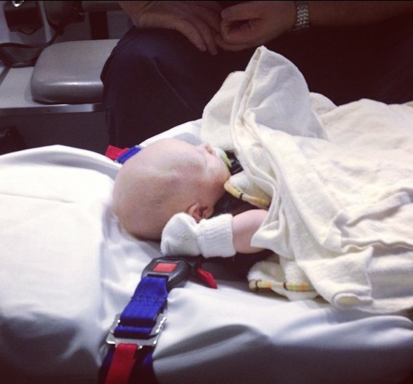 Braxton on way to hospital