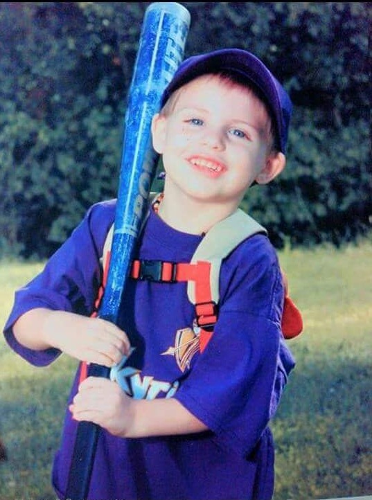 Headley Jack with baseball bat