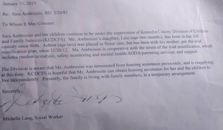 1.31.13 Social Worker report