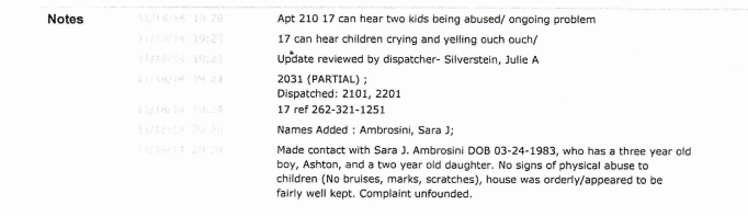 Police report 11.18.14