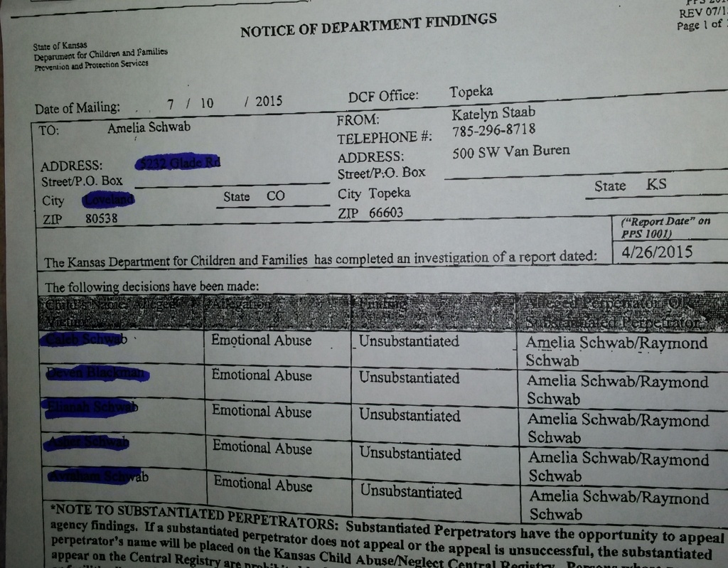 schwab unsubstantiated