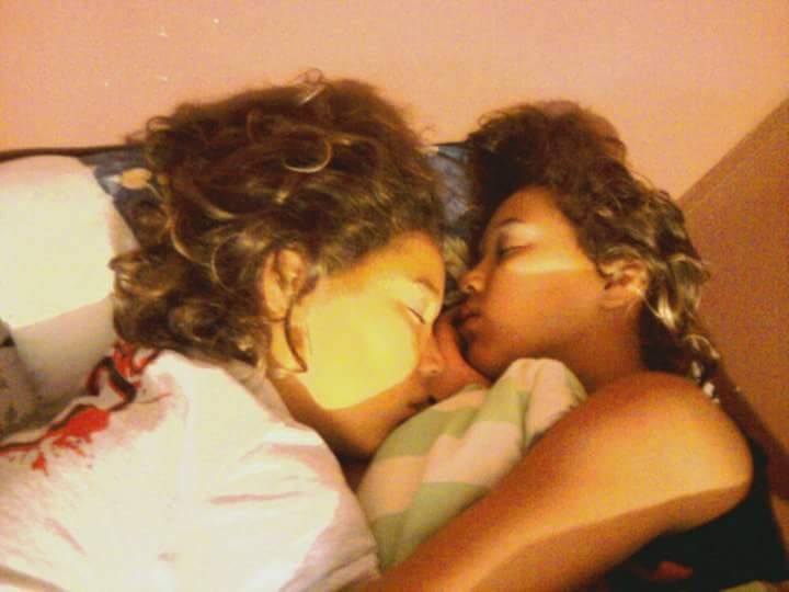 Abbie and Alexis sleeping