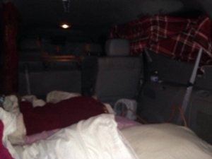Leiani mom slept in truck