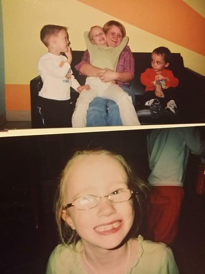 The only visit and last visit I had with my daughter April aka Nici. They said she was terrified and didn't want to bring her and then when showed these photos the next week it was changed to they couldn't bring her into Owensboro in time for a visit due to school. They mention all my kids were terrified. That's simply not true from the photos I am providing you with.