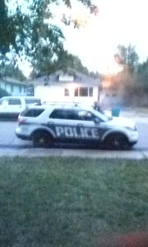 Colorado Police Outside Karen Riley's home
