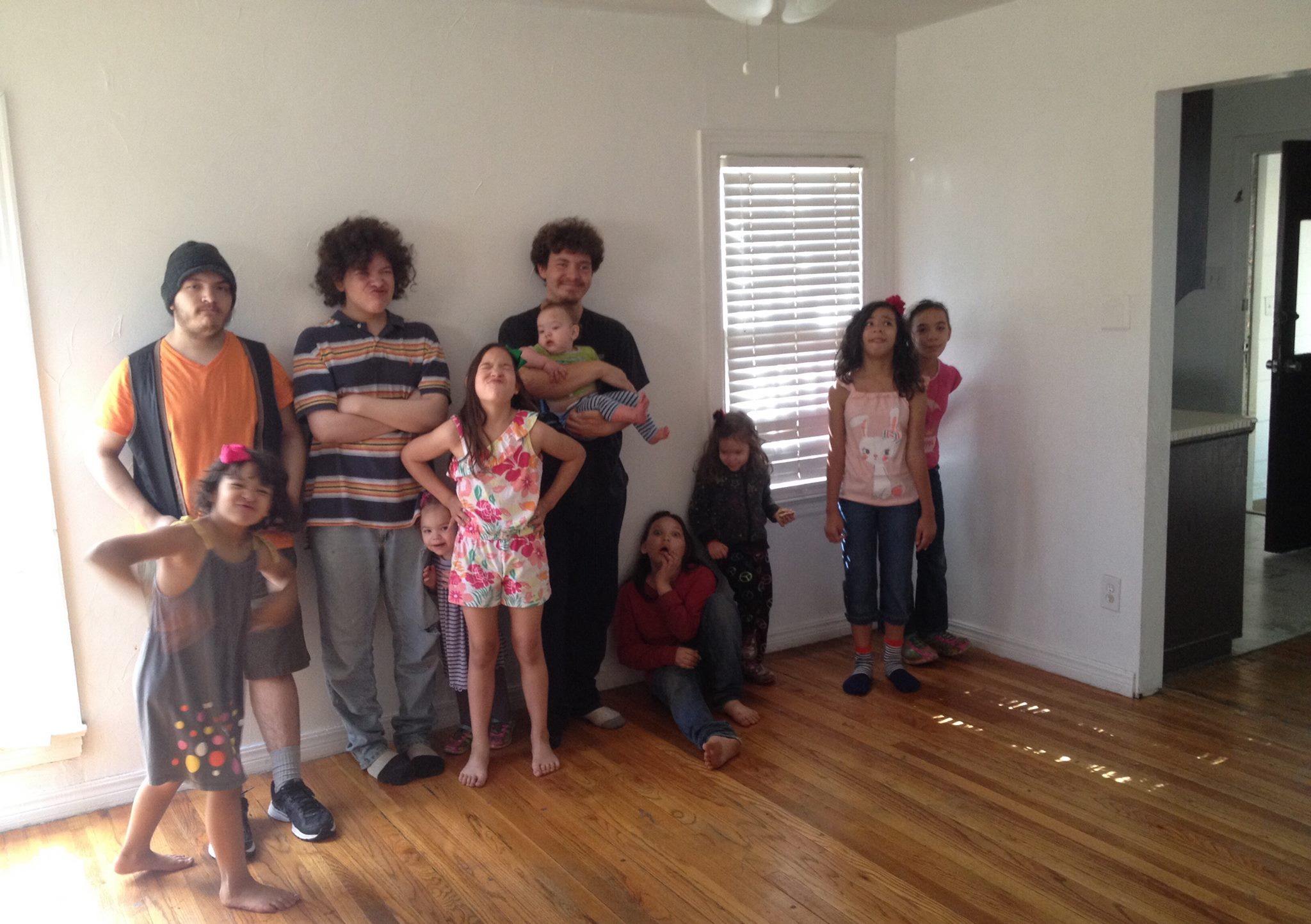 Rembis children the day CPS investigated their home. They had only been living in Lubbock for about 2 weeks, and their furniture had not yet arrived.