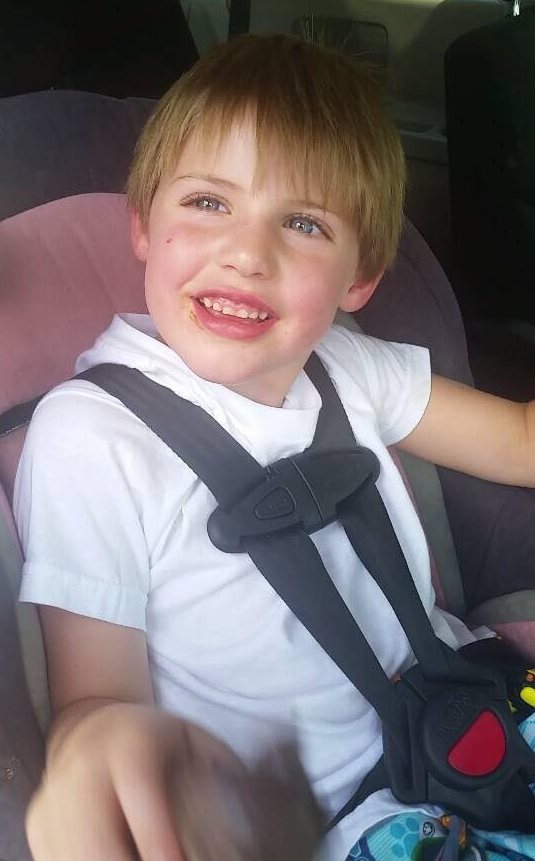 Headley Jack in car seat