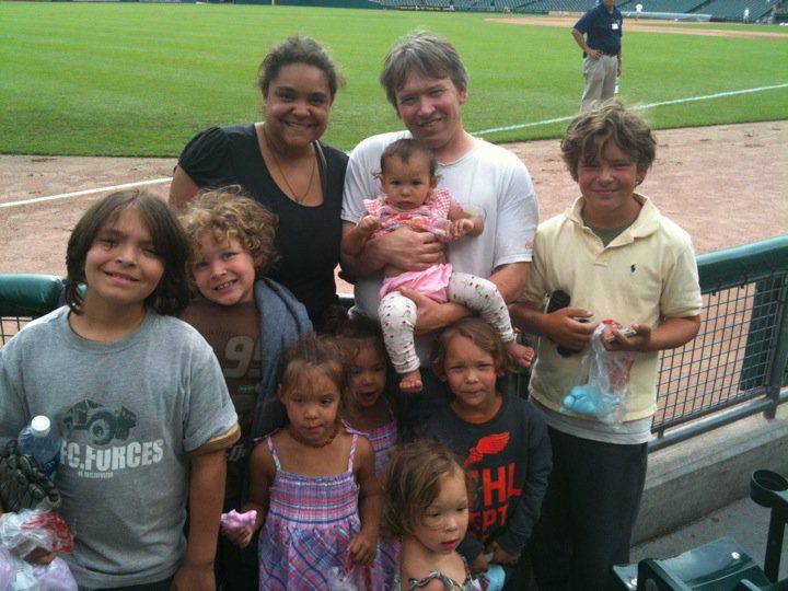Rembis family at ballpark 2010