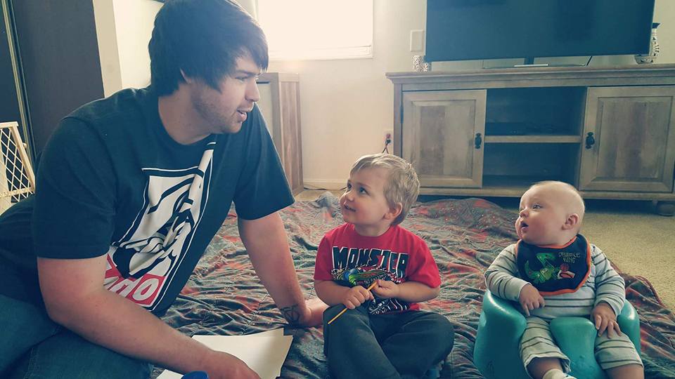 Timmons boys adore daddy