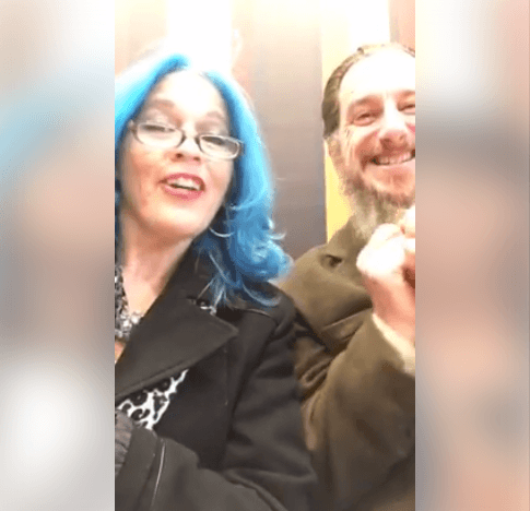 Scwab and Jennifer Winn celebrating on 12 13 16