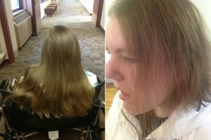 Chasity hair before and after