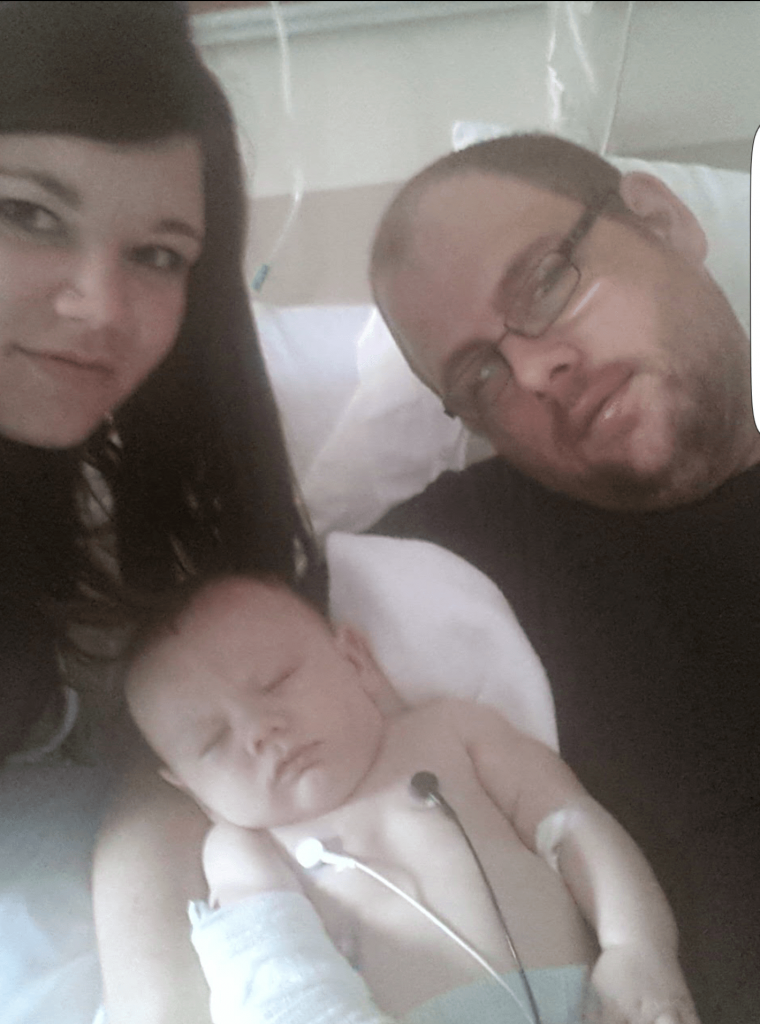 Ally baby in hospital