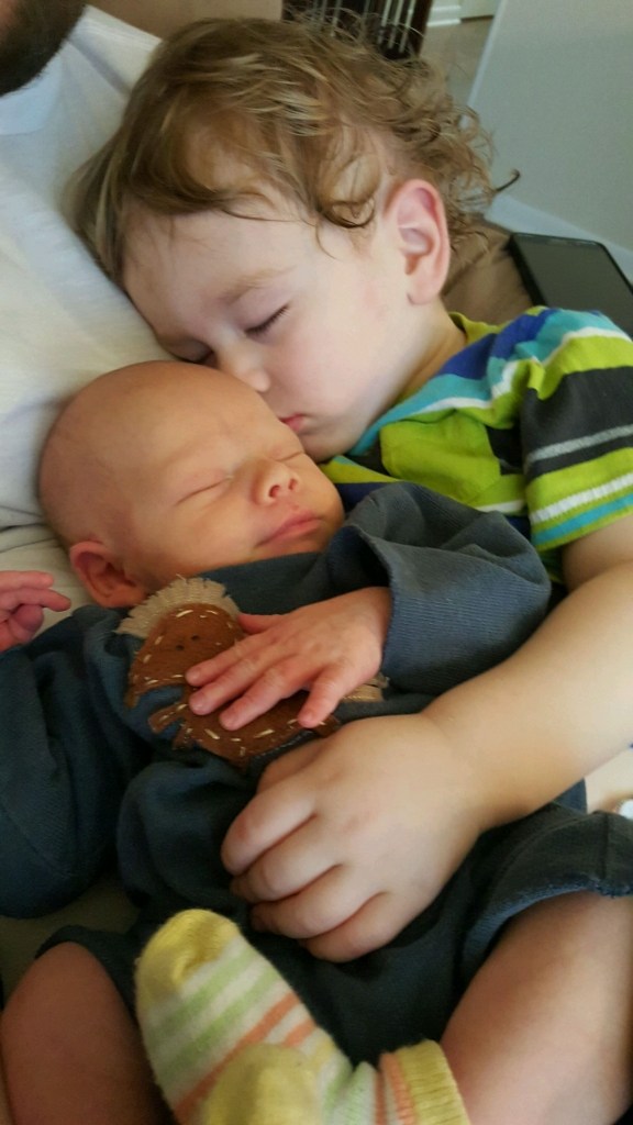 Ally brothers snuggle