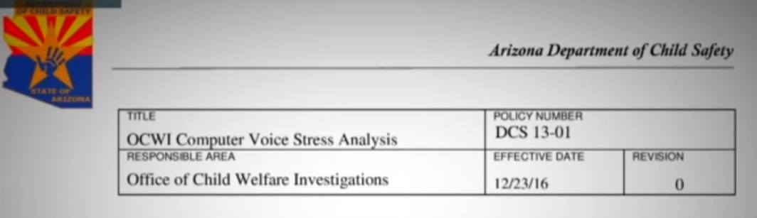 Arizona DCS voice analyzer policy