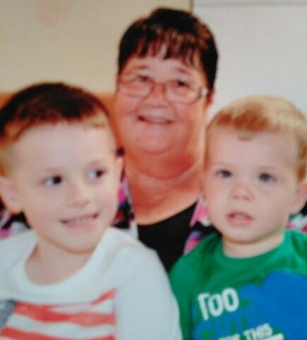 Mount boys with grandma