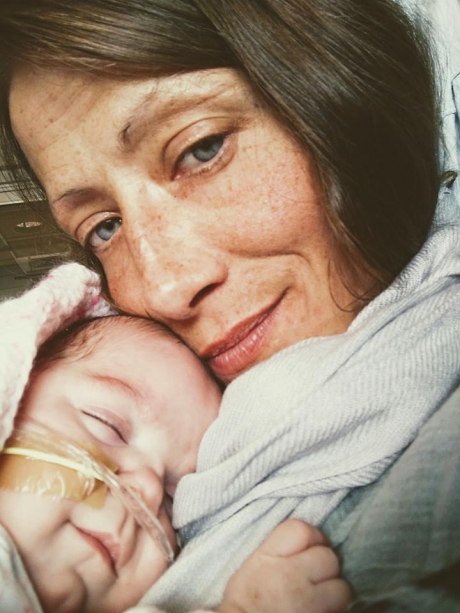 Yael mother and baby