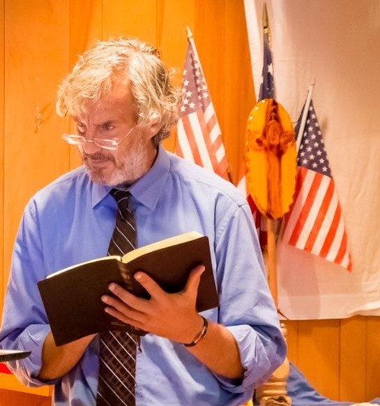 Andy Ostrowski with Bible