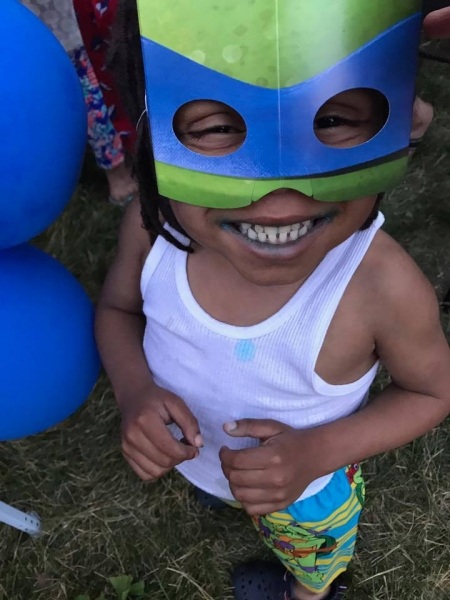 Malik Ninja turtle birthday