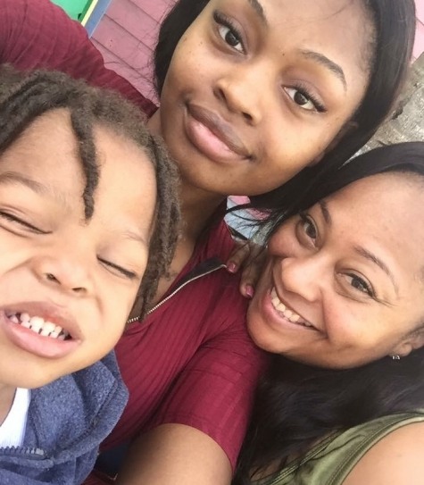 Malik with aunt and Lakisha