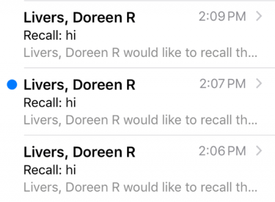 Odonnell email recalls 3 times