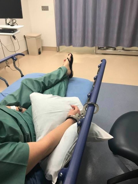 Whitney Tara 3 7 2018 in handcuffs