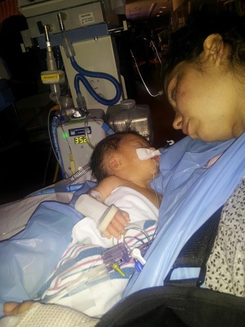 Johnna Furman with baby