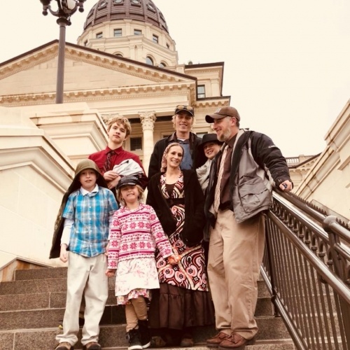 Schwab family together April 2 2018