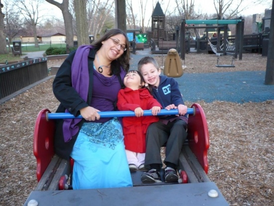 Sarah Carter family at park