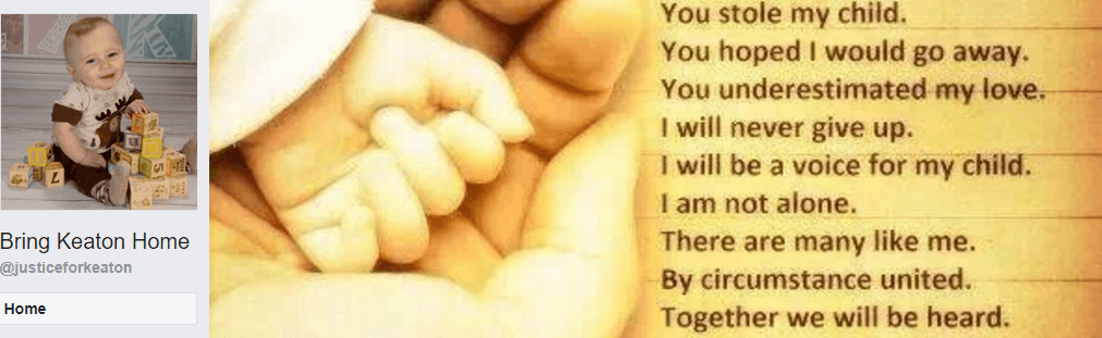 Bring Keaton Home FB page