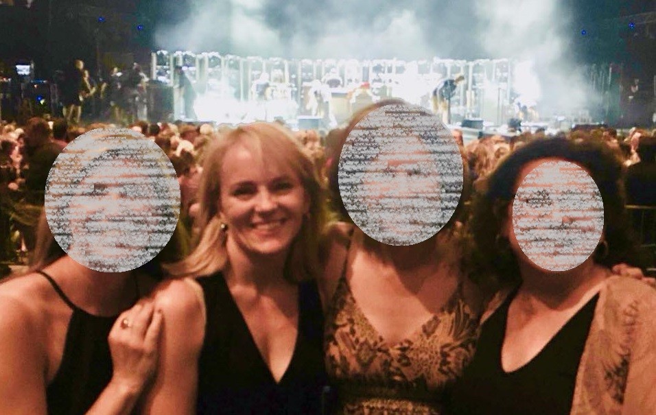 Colleen O'Donnell-Smith with friends at concert - photo from Facebook