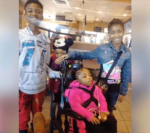 Egypt and siblings McDonalds 2018