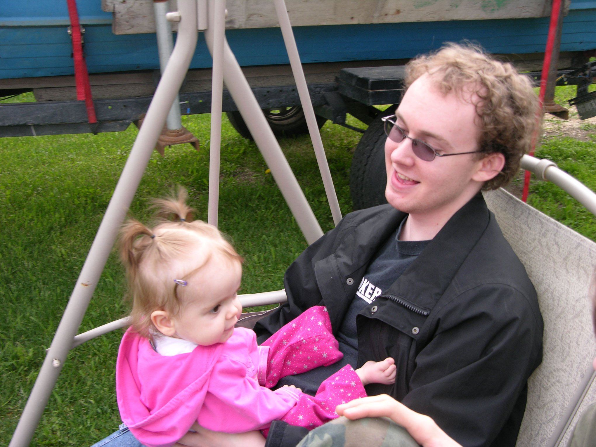 Clayton Allison with Daughter